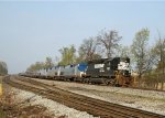 NS 3192 leads Amtrak train 20 northbound 